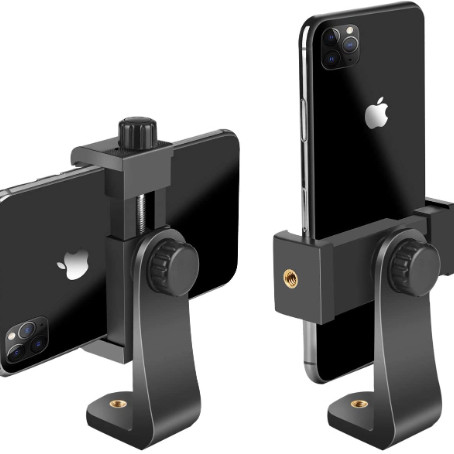 Tripod Mount Phone Clip Vertical Bracket 360 Degree Rotating Tripod Adapter